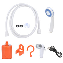 Tragbare elektrische Dusche für Outdoor-Abenteuer, wiederaufladbare Campingdusche mit sanftem Wasserdruck, ideal für Senioren, Babys, Haustiere,