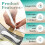 20 Pcs Bone Folder Tool - Plastic Bone Folder Paper for Card Making, Leather Cards, DIY Handmade Burnishing, Bookbinding 3