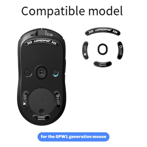 Replacement Mouse Feet for GPW 1th Super Smooth Polished Mouse Feet Black 1