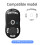 Replacement Mouse Feet for GPW 1th Super Smooth Polished Mouse Feet White 2