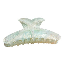 Elegant Starfishes Theme Hair Clip-Light blue pearls