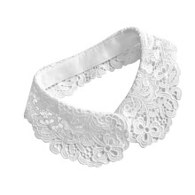 Breathable Openwork Shirt Collar Insert Fashionable-White