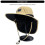 Outdoor Breathable Sun Hat Polyester Mask Neck Flap-Black 4