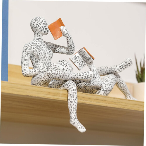 Abstract Art Reader Figure Thinking Figures Book Stand Reading Woman Figure 2