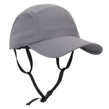 Unisex Adjustable Sun Hat Safety Cord Windproof Nylon-Dark Grey