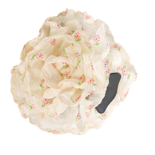 Feminine Hair Claw Leaf Pattern-Small floral clip pi