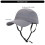Nylon Sun Hat With Adjustable Safety Strap Windproof-Dark Grey 4
