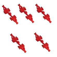 Handmade Cheongsam Buttons Fasteners Satins Chinese-hongse