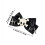 Uniqueness Hair Barrettes Skull And Pass Theme Lightweight-1 4