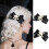 Uniqueness Hair Barrettes Skull And Pass Theme Lightweight-1 3