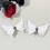 Adjustable Hair Clip With Butterfly-White Left and left models 7