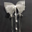 Multiuse Exaggerate Ribbon Bowknot Hair Clip Strong Hold-White 5
