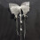 Multiuse Exaggerate Ribbon Bowknot Hair Clip Strong Hold-White 6