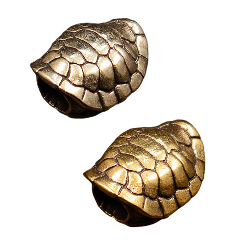 Tortoiseshell Metal Beads for Creative Paracord Projects-Yellow 1