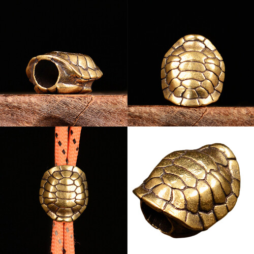 Tortoiseshell Metal Beads for Creative Paracord Projects-Yellow 2