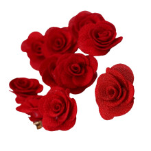 Pinces à cheveux en forme de fleur, 10 pièces, Barrettes-Rouge