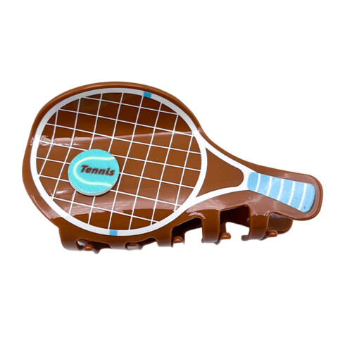 Conception élégante de raquette de tennis de pince-Couleur café