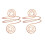 Blingbling – brassard pour le haut du bras, brassard-Or Rose 1