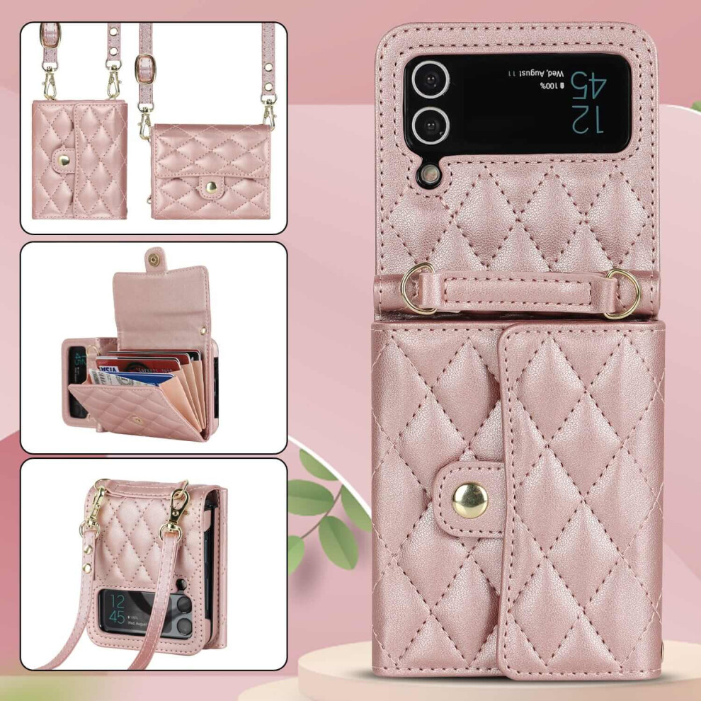 Crossbody Folding Phone Case Leather Case Accordion Phone Case Protective Case Suitable For Galaxy Z Flip 7 769225513923