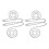 Blingbling Haut du Bras Poignets Brassard Moderne-Argent 1