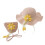 Ensemble chapeau et sac à main d'été pour enfants,-Rose 1