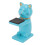 Uhrenständer, Katzenfigur, Kunstharz, Uhrenhalter, 1
