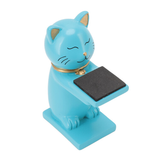 Uhrenständer, Katzenfigur, Kunstharz, Uhrenhalter, 1