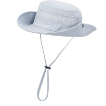 Adjustable Chin Strap Fisherman Hat for Children Sun-Light gray