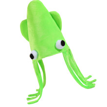 Creative Cuttlefish Hat Creative Design For Costume-Green