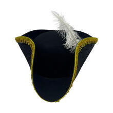 Embroidery Pirate Caps for Kids, Perfect for Halloween-Black
