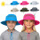 Kids Foldable Wide Brims Sun Hat Breathable Mesh-Sky Blue 2