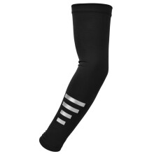 Moisture Wicking Sleeves Reflective Trim Outdoor Running-Black