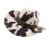 Comfortable Western Theme Top Hat with Bull-Cow pattern beige 1