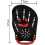 Swimming Training Paddle with Adjustable Straps, for Professional Use Black M 5