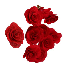 Rose Flower Hair Clip 10Pieces Classical Strong Hold-Red