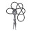 Legering hanger stropdas verstelbare lederen sluiting-Zilver 1