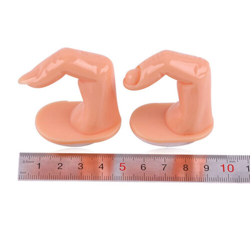 5pcs artificial nails practice model with fingernails DIY plastic exhibition false manicure printing tool 1