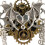 Uitgebreide vrouwen haaraccessoire uitrusting vleugel-Goud 5