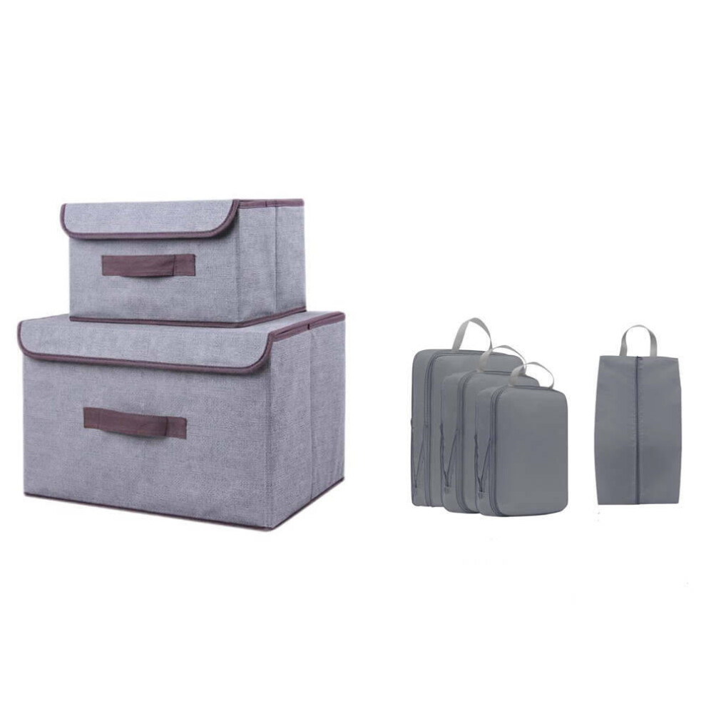 Fabric Non-Woven Foldable Storage Box Home Clothes Storage Bag Packing Bag 769225522697