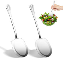 Set of 2 Stainless Steel Serving Spoons, Large Serving Spoons, Buffet Tablespoons, Serving Spoons with Long Handles for Banquet, Restaurant, Buffet