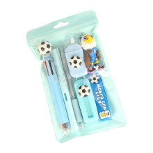 Safe Multicolor Stationeries Gift Box With Writing Tool-Blue