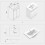 AICA 500mm Free Standing 2 Doors Bathroom Vanity Unit with Ceramic Basin,Matte White - Ceramic Basin 4