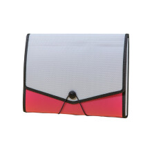 13 Pockets Expandable File Organiser Filing Bag with-Red  A4.