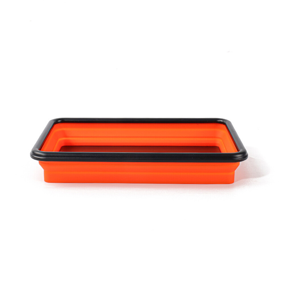 Collapsible Magnetic Screw Tray Silicone Bowl-Tangerine Large 7696001148433