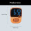 Rechargeable Battery Flip LED Display Silicone Strap-Gray 4