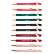 10Pcs Bible Scripture Quotes Ballpoint Pens for-color