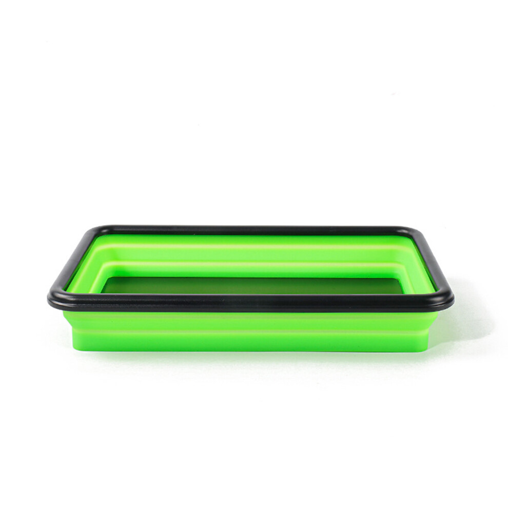 Magnetic Screw Tray Silicone Collapsible Magnetic-Green Large 7696001148815