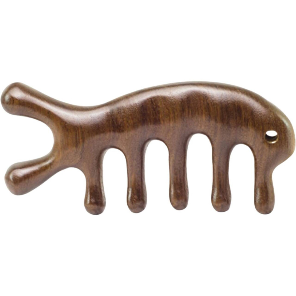 Xske Tec Unisex Sandalwood Massage Comb Head Massage Comb