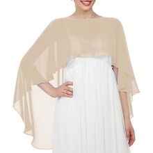 Effen kleur sjaal wrap schouder sjaal multifunctioneel-Champagne