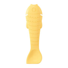 Silicone Pet Food Preservation Can Lid Silicone Can Opener Feeding Spoon (Yellow, 2Pcs)